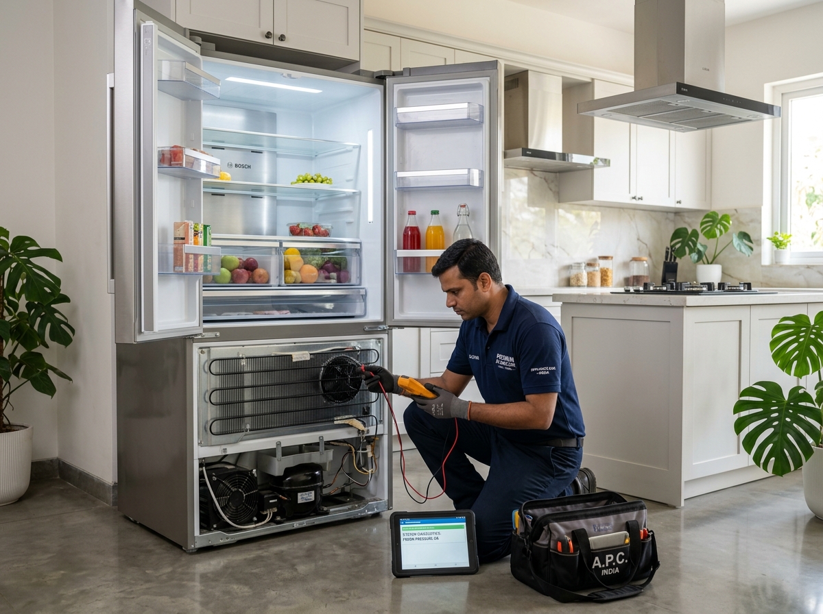 Professional refrigerator servicing, coil cleaning and preventive maintenance in India